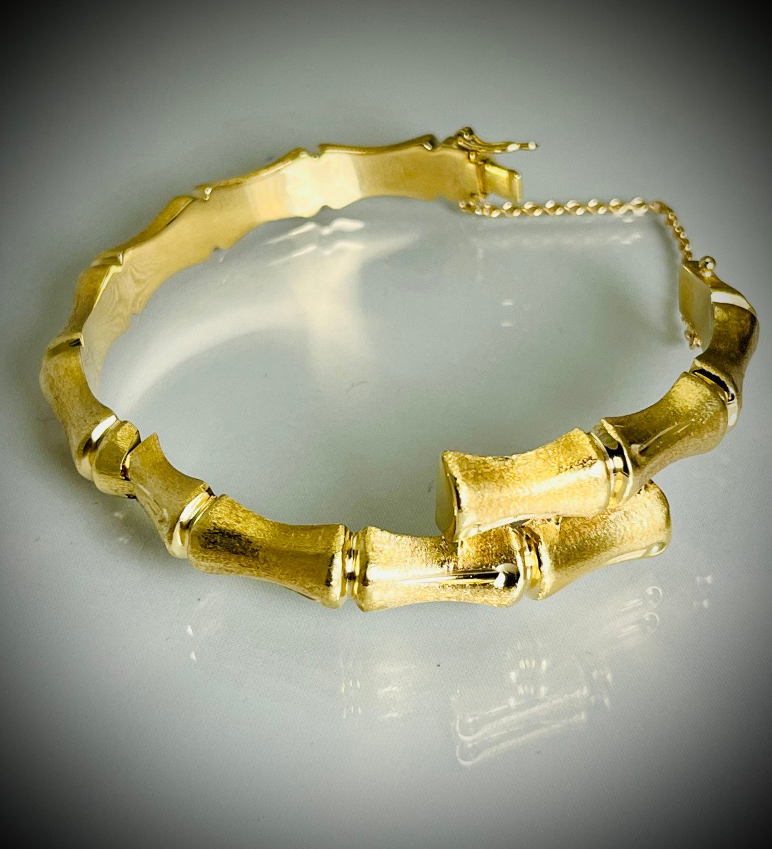 Gold Bamboo Bracelet-photo-4