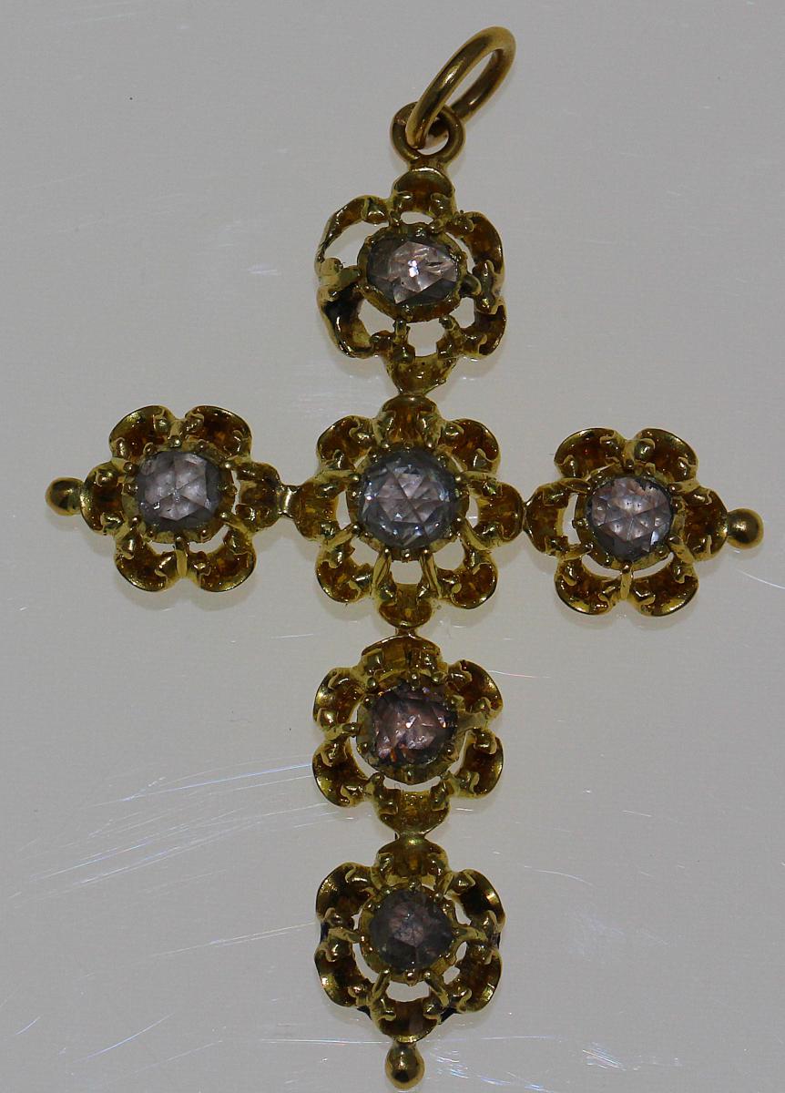 Croix Diamants 1880-1910.