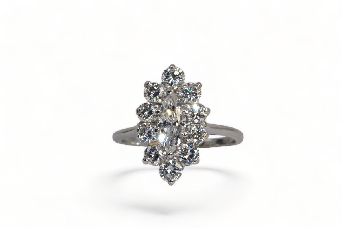 Diamond Navette Ring