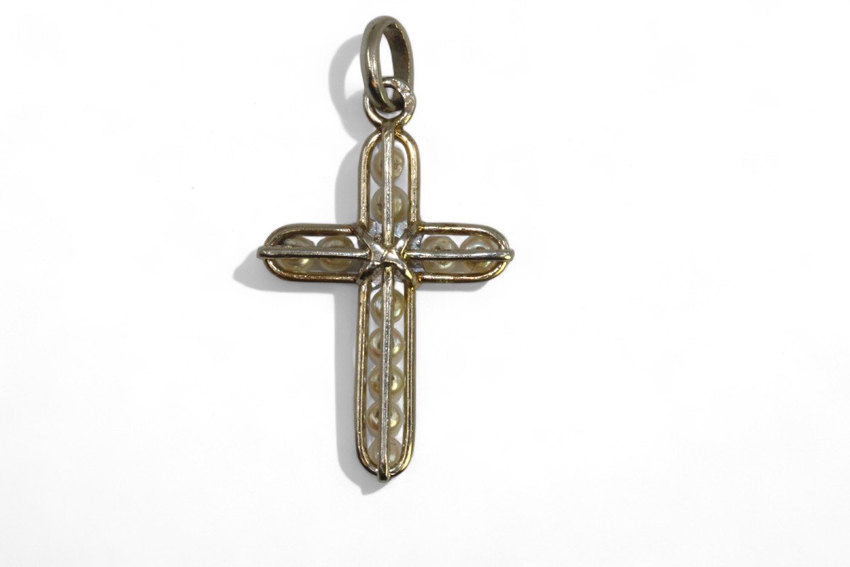 Art-deco Cross Pendant-photo-2