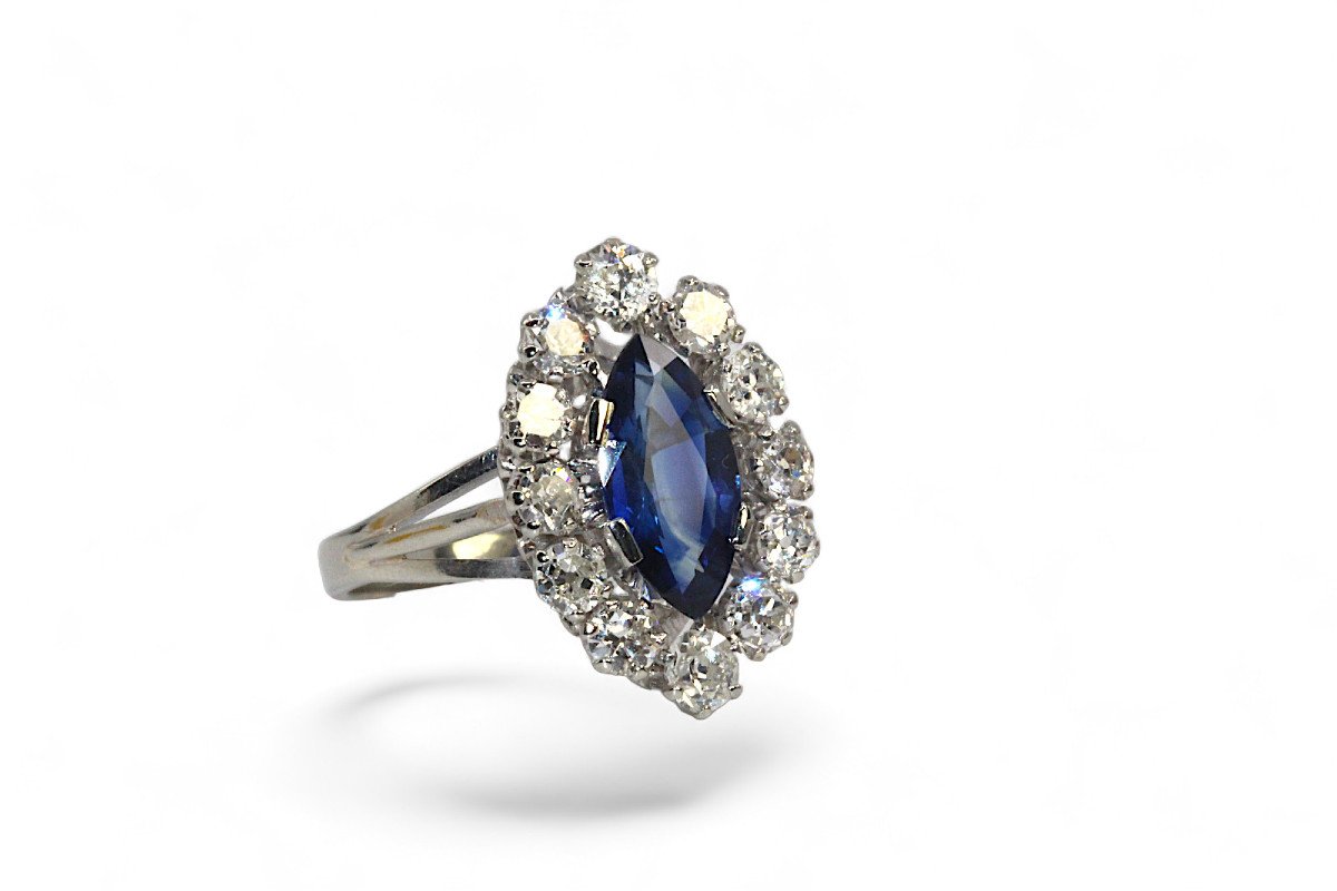 Sapphire And Diamond Ring-photo-2