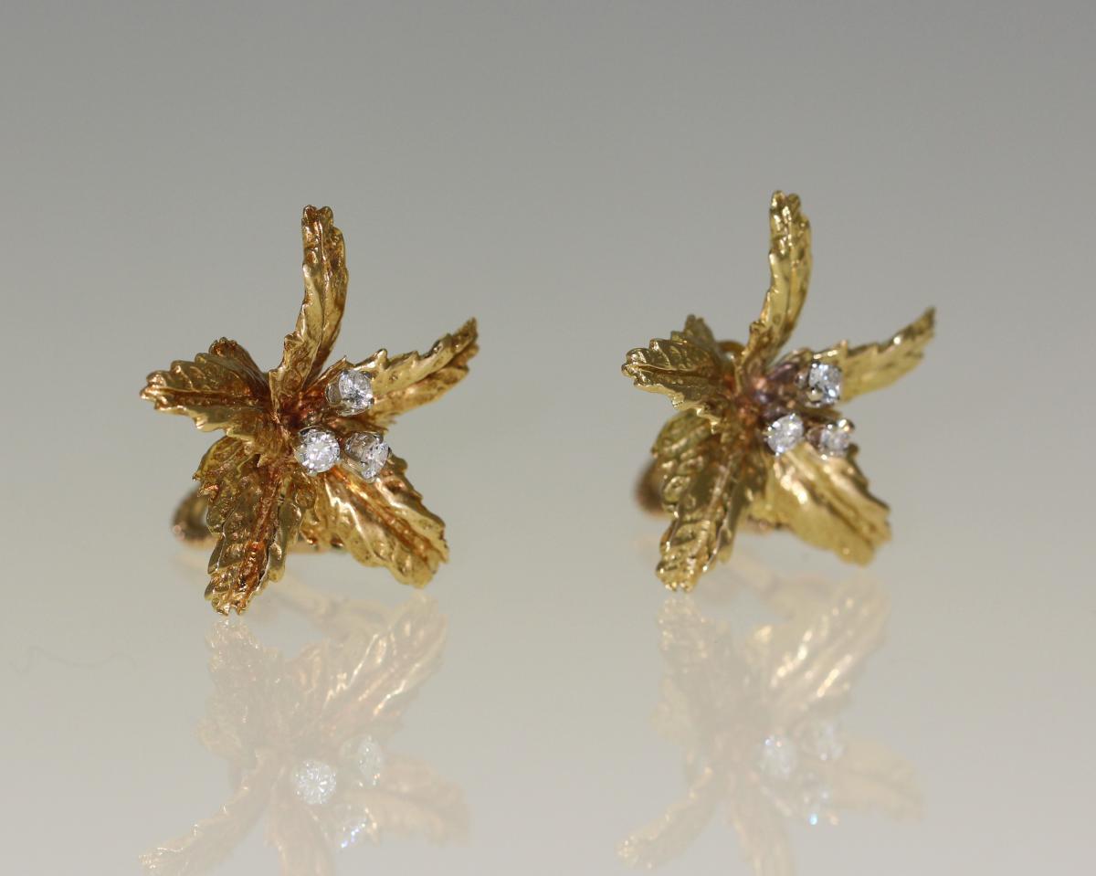 Boucles d'Oreilles Signées Boucheron.-photo-2