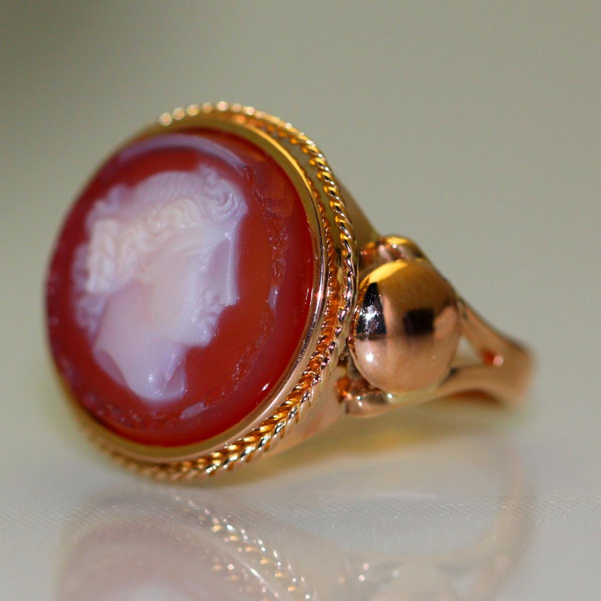 Bague Cornaline 1900-photo-3