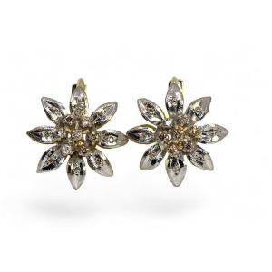 Boucles d'Oreilles Diamants 1960