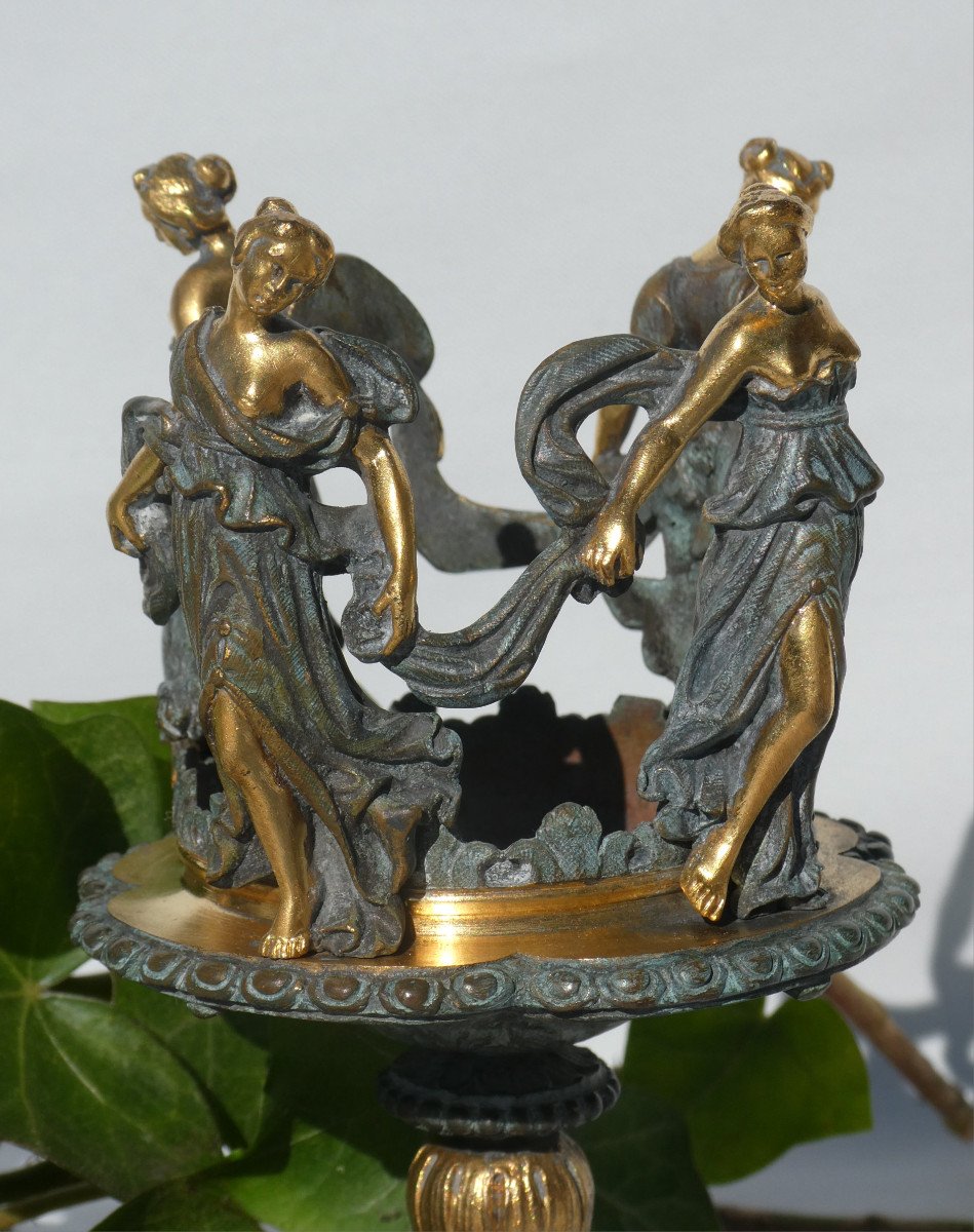 Drageoir / Brule Perfume Napoleon III Style Grand Tour, Bronze & Copper Antique Nineteenth-photo-3