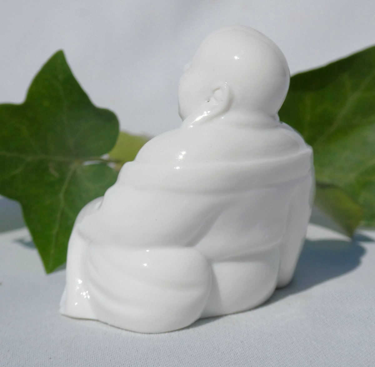 Smiling Buddha In White Porcelain, Nineteenth Century Period, Europe-photo-2