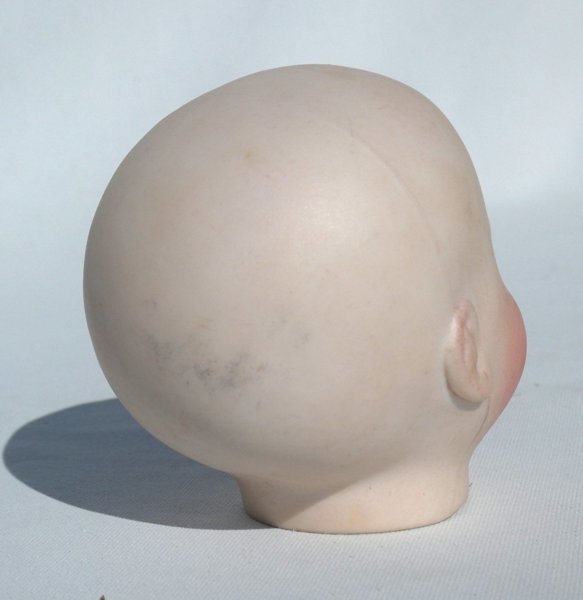 Head Of A Wriggling Baby, Steiner Doll, 19th Century Period, Open Mouth, Bisque-photo-1