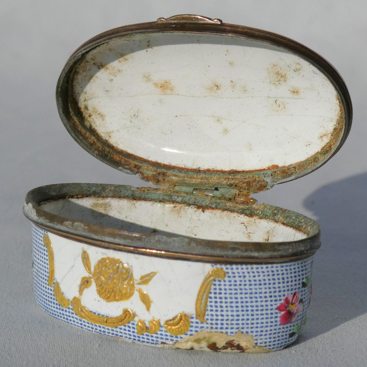 Enamel Fly Box From Bilston / Battersea, 18th Century Period, Louis XVI, Tabatiere-photo-3