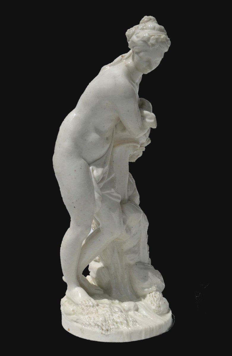 Group In Soft Porcelain From Lille, 18th Century Period, Naiad, Goddess, Source Mythology-photo-2