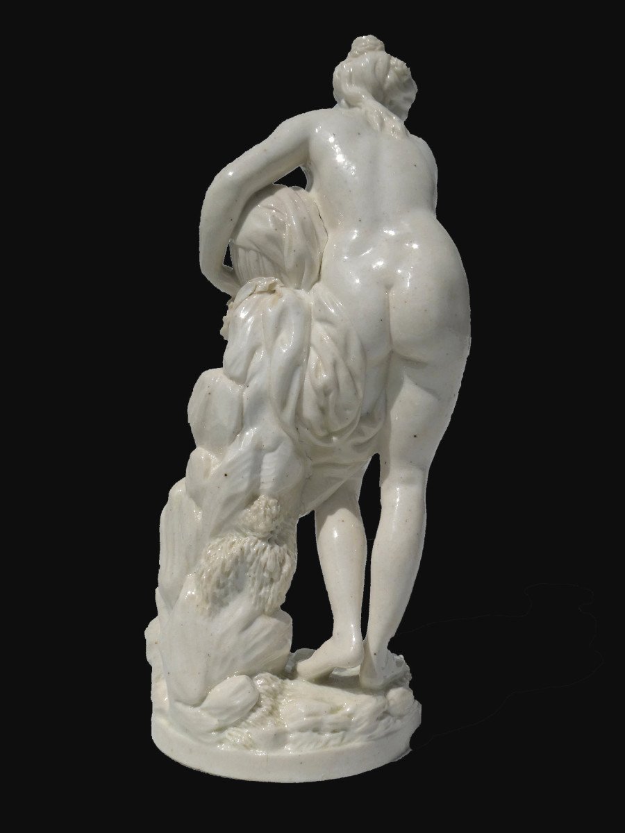 Group In Soft Porcelain From Lille, 18th Century Period, Naiad, Goddess, Source Mythology-photo-4