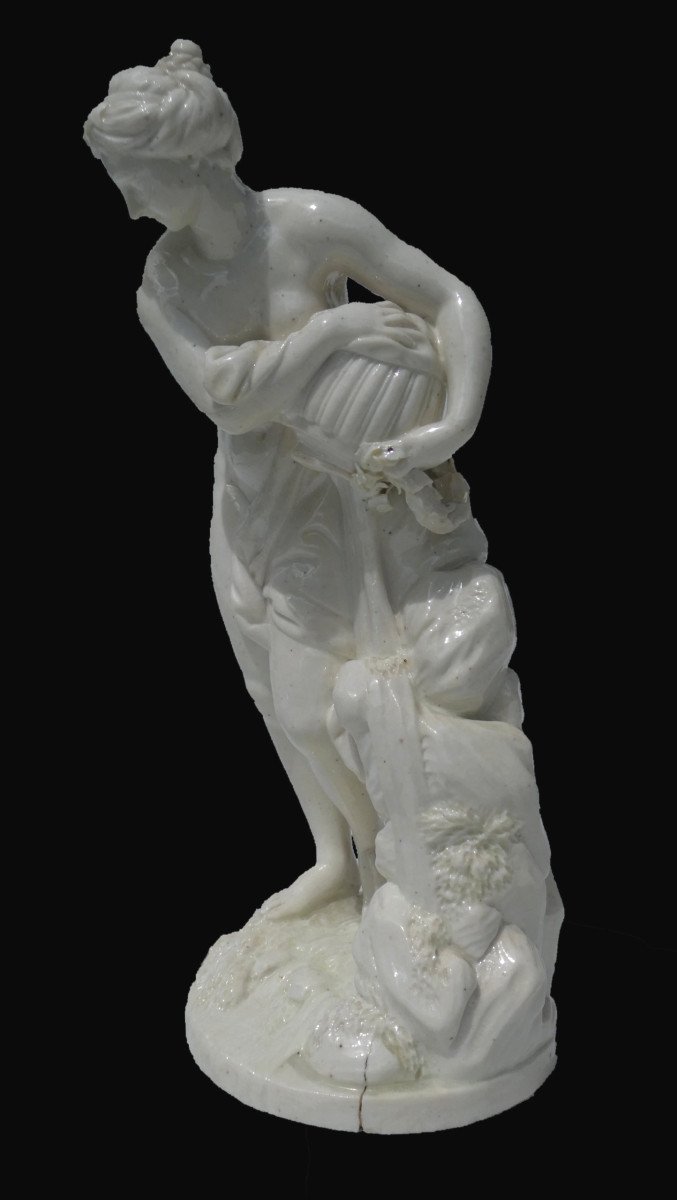 Group In Soft Porcelain From Lille, 18th Century Period, Naiad, Goddess, Source Mythology-photo-4