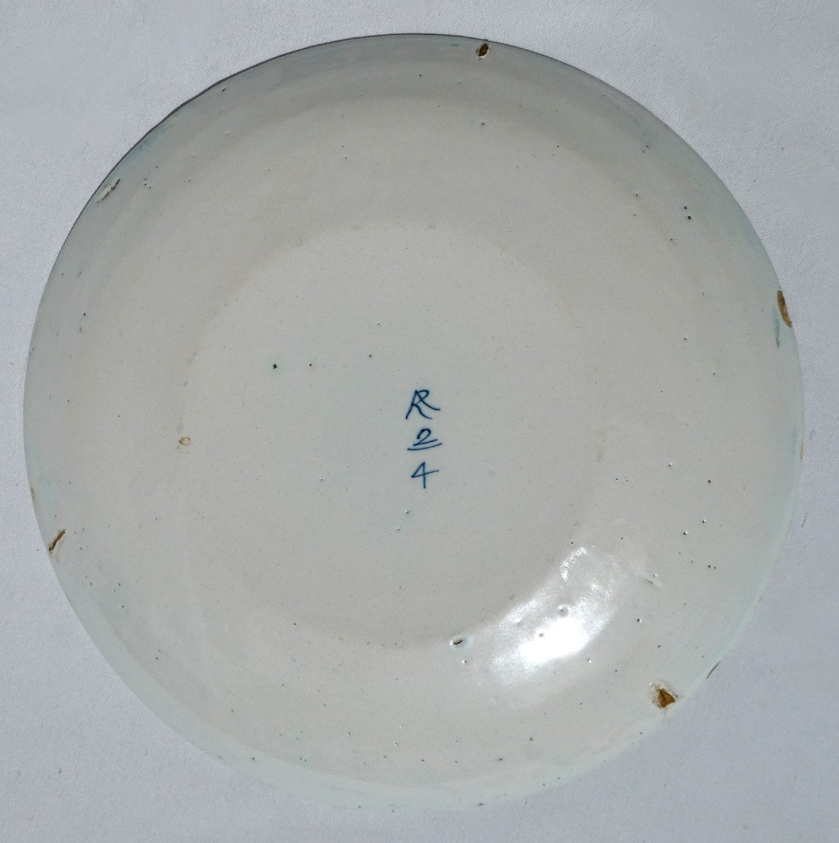 Assiette En Faience De Delft XVIIIe , Chanson Grivoise , Faience Du Nord Lenturlu , Curiosa-photo-4