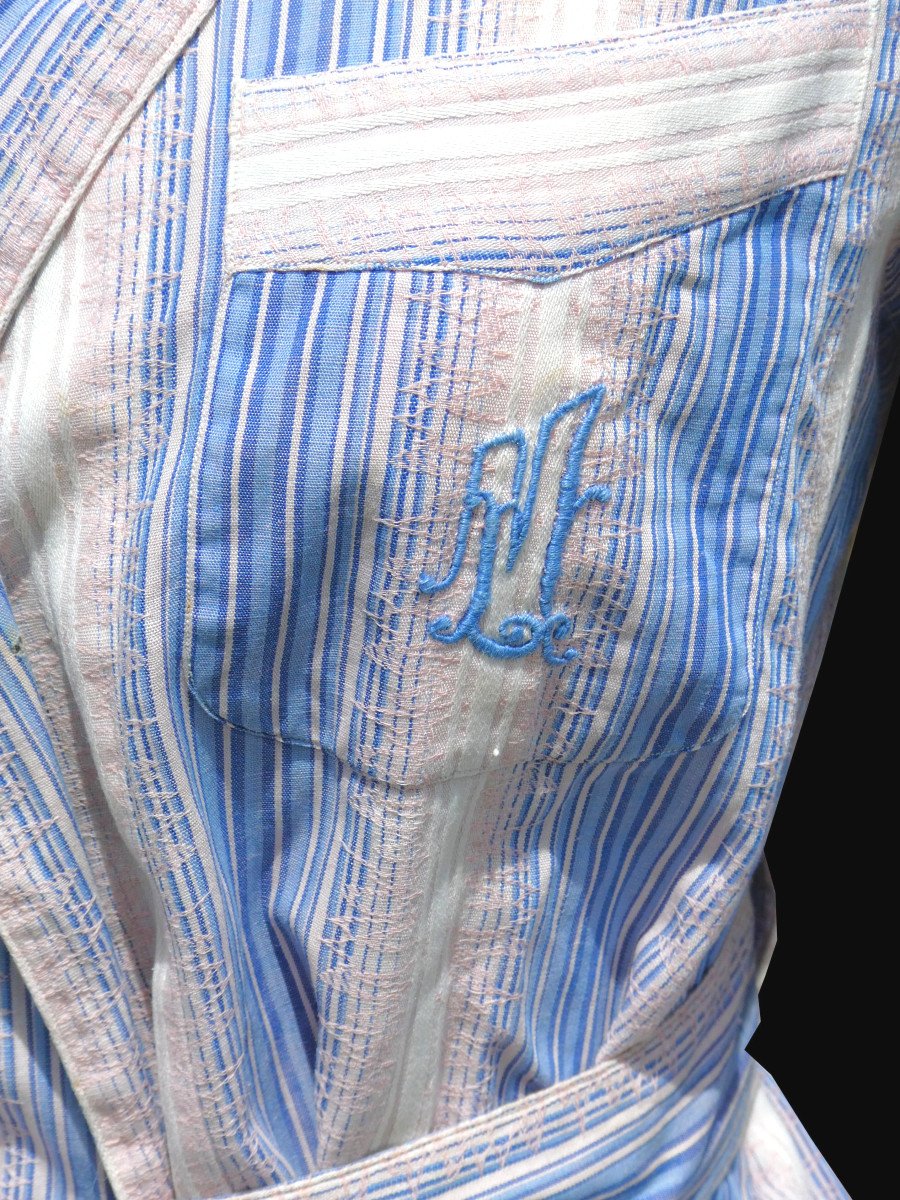 Art Deco Pajamas, Nightwear, Jacket And Pants 1920, Roaring Twenties Costume-photo-1