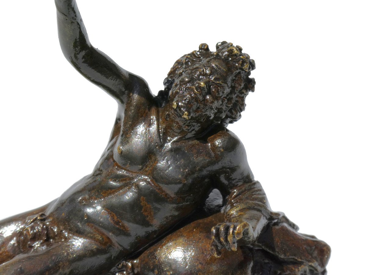 Bronze Sujet Mtyhologique Epoque XIXe , Silene / Dieu  Bacchus Souvenir Du Grand Tour-photo-3