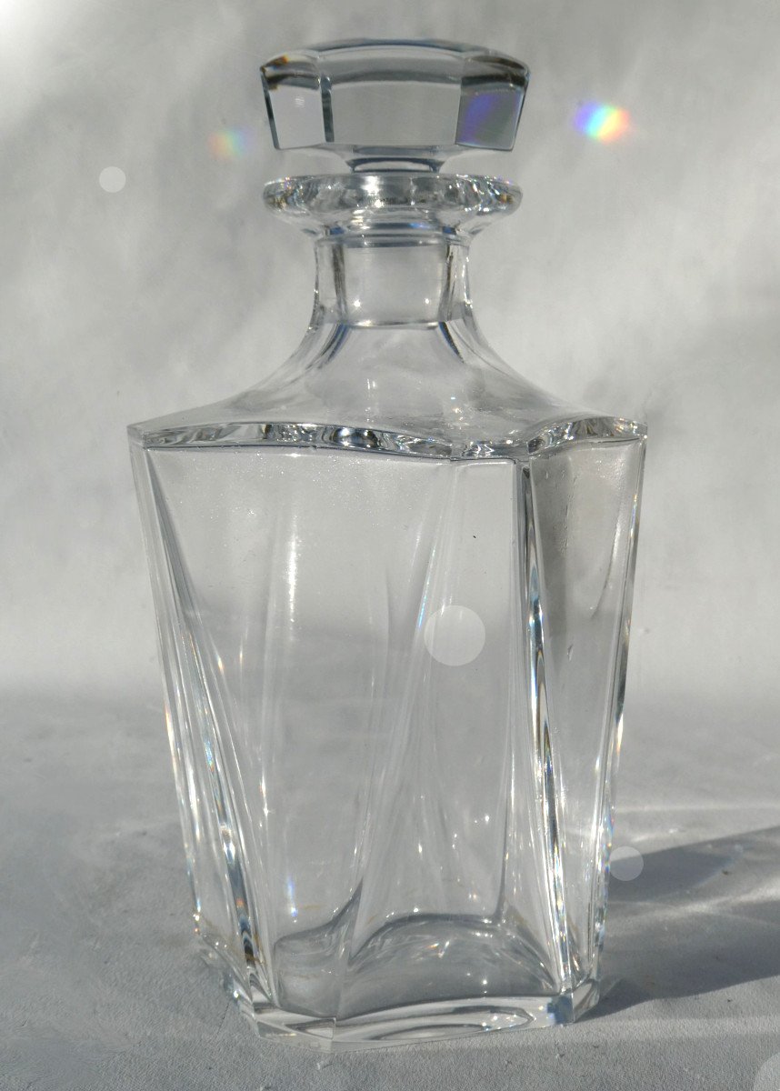 Carafe En Cristal De Baccarat , Style Art Deco , Cognac , Modernist 