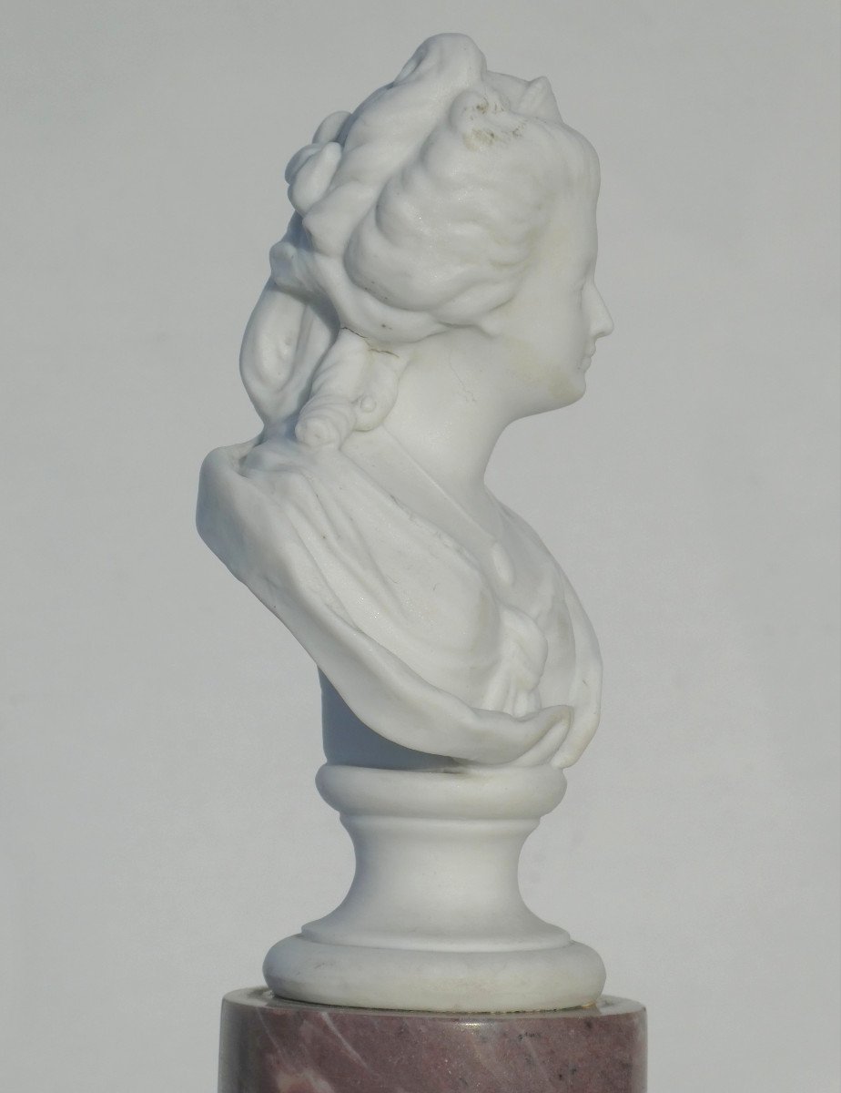 Bust Of Marie Antoinette & Louis XVII, Cenotaph Monument In Marble And Biscuit 1820, Dauphin-photo-2