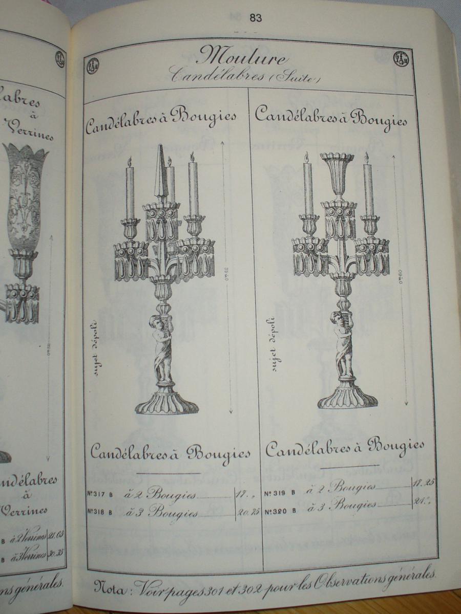 Paire De Chandeliers / Candelabres En Cristal Poli Depoli De Baccarat, Puttis Angletos XIXe -photo-2