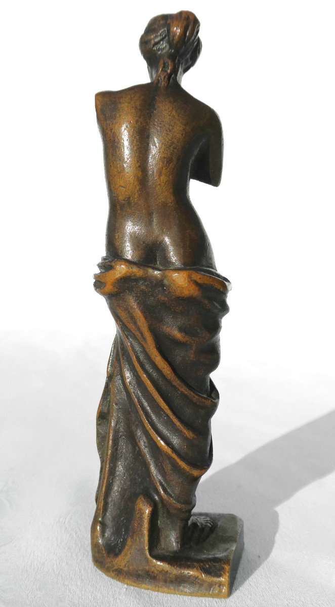 Bronze In Antique 19th Century, Venus De Milo, Sculpture, Souvenir Of The Grand Tour -photo-3