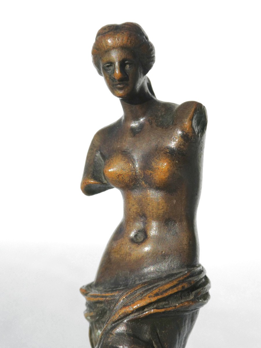 Bronze In Antique 19th Century, Venus De Milo, Sculpture, Souvenir Of The Grand Tour -photo-1