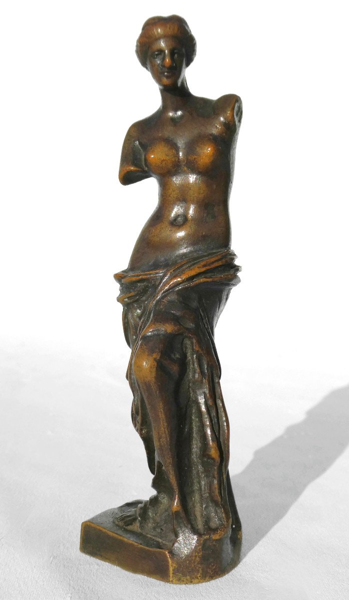 Bronze In Antique 19th Century, Venus De Milo, Sculpture, Souvenir Of The Grand Tour 