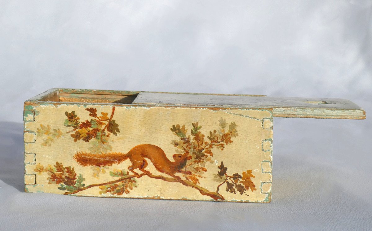 18th Century Box, Martin Varnish Lacquer, Squirrel Decoration, Louis XVI Cosmetics/perfume-photo-1