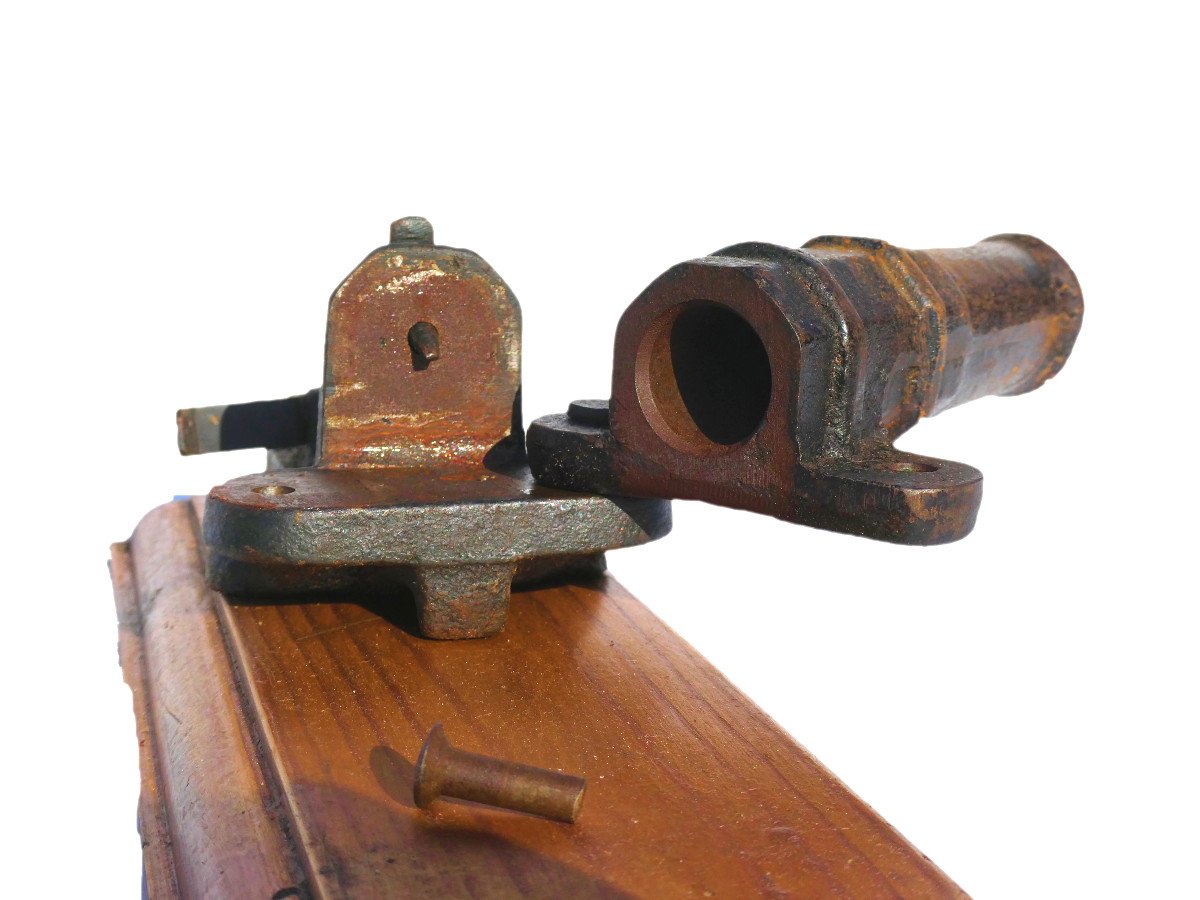 Canon Effaroucheur , époque 1900 , Manufrance , Chasse , Fonte Acierée , Alarme XIXe Arme-photo-2