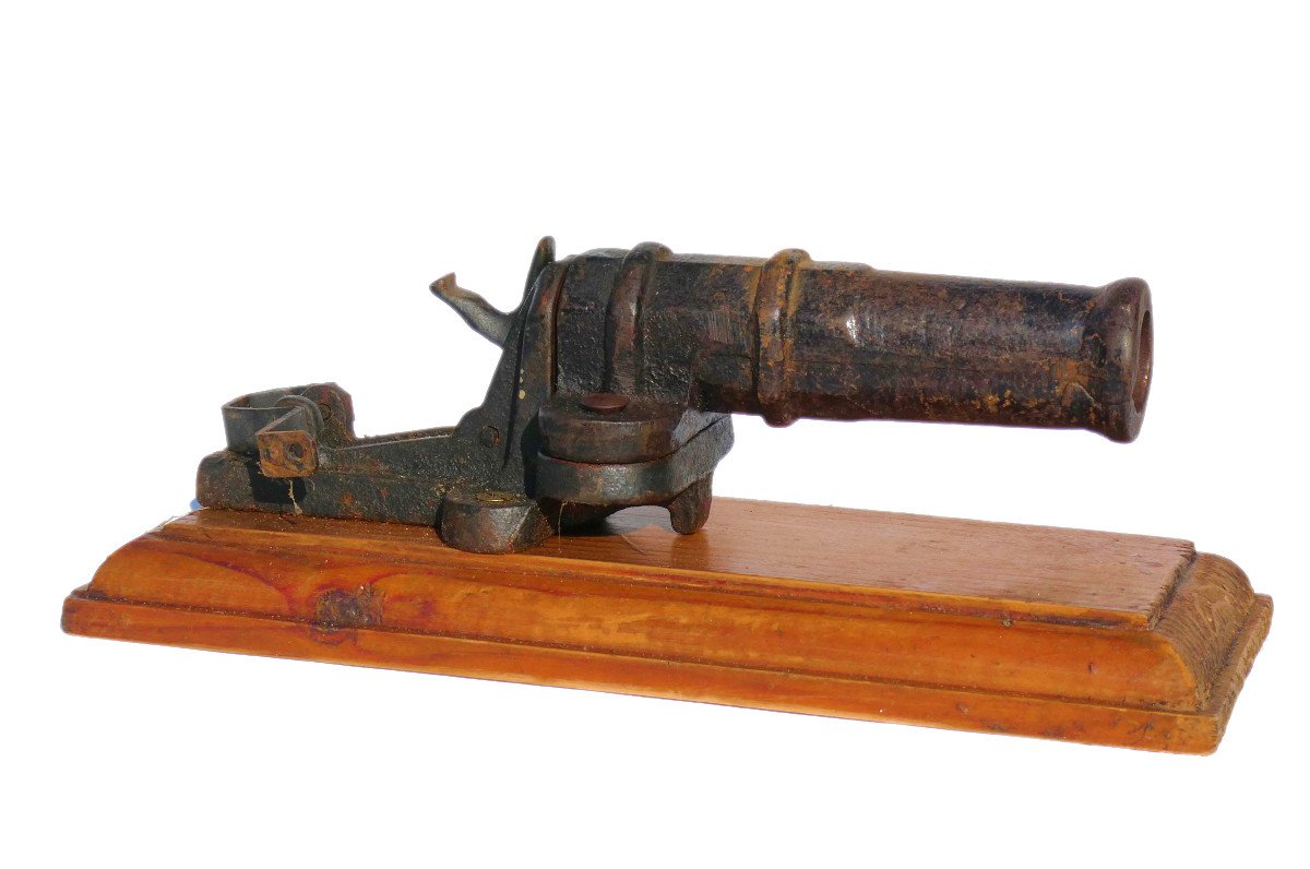 Canon Effaroucheur , époque 1900 , Manufrance , Chasse , Fonte Acierée , Alarme XIXe Arme