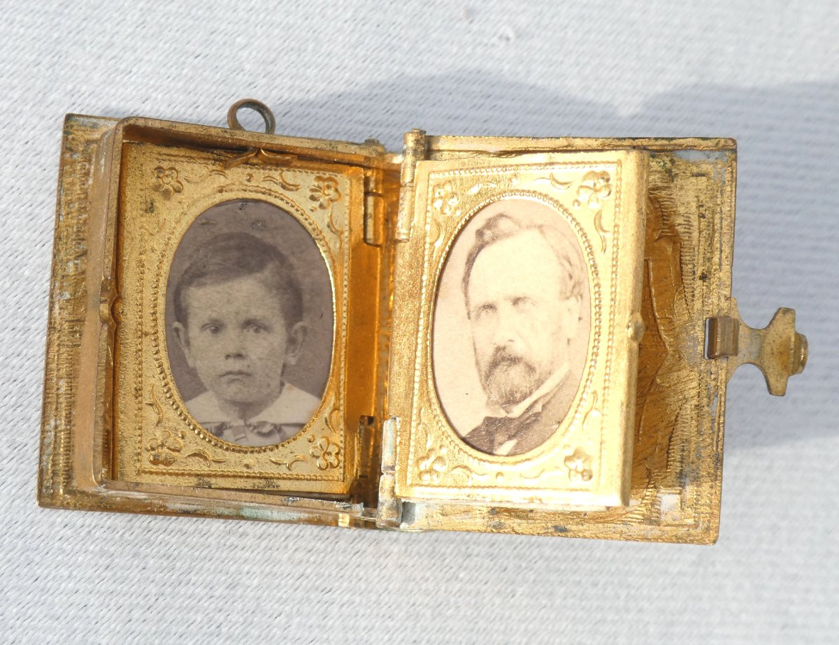 Napoleon III Doll Photo Album, Miniature Book, Photographs, Gothic Curiosity-photo-3