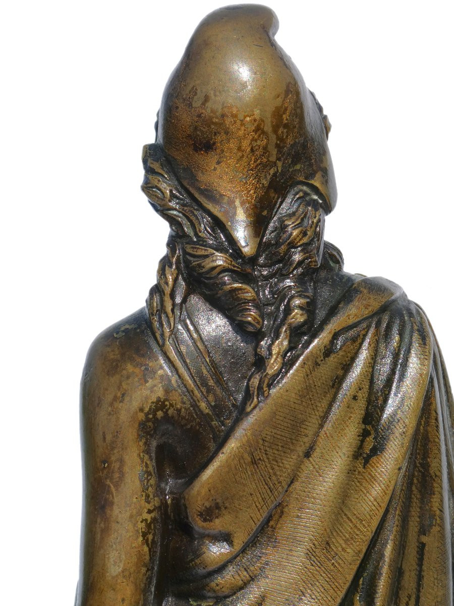 Bronze Sculpture, Armed Marianne, 1870s David d'Angers Style, French Republic, 19th Century-photo-6