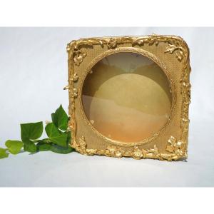 Gilt Bronze Jewelry Box, Art Nouveau Period, 1900, Case, 19th Century Photo Holder Frame