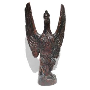 Religious Sculpture In Walnut Holy Spirit 19th Century, Dove Napoleon III Period, Church Object