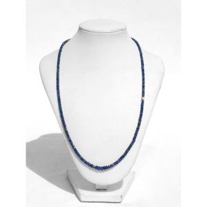 Sapphire Bead Necklace, Gold Clasp, Jewelry, Bracelet 