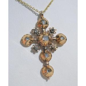 Norman Cross / Saint Lo, In Gold And Brilliant, Napoleon III Period, 19th Century, Folk Jewelry