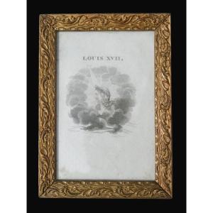 Gravure Royaliste époque 1820 , Portrait Du Roi Louis XVII , France , Fils De Marie Antoinette