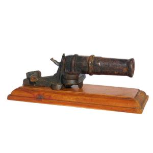 Canon Effaroucheur , époque 1900 , Manufrance , Chasse , Fonte Acierée , Alarme XIXe Arme