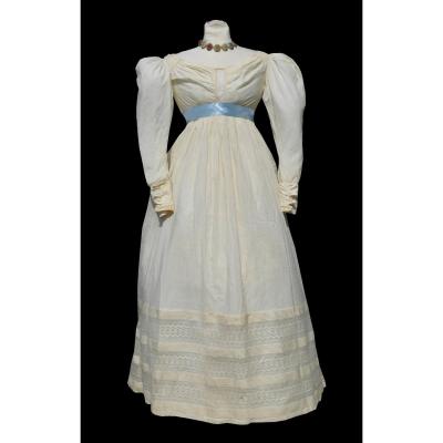 Day Dress 1825 Charles X Sleeve Legs Costume Early Nineteenth Century High Empire Size