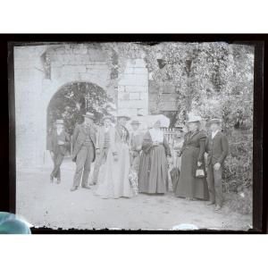 Lot Of Photographic Plates, Views Of Sailboat, Seaside, Morlaix Brittany Nineteenth Nones