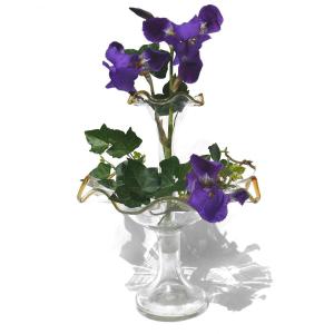 Tulipiere Napoleon III Period, Table Center, Mounted Cup, Planter Nineteenth Blown Glass