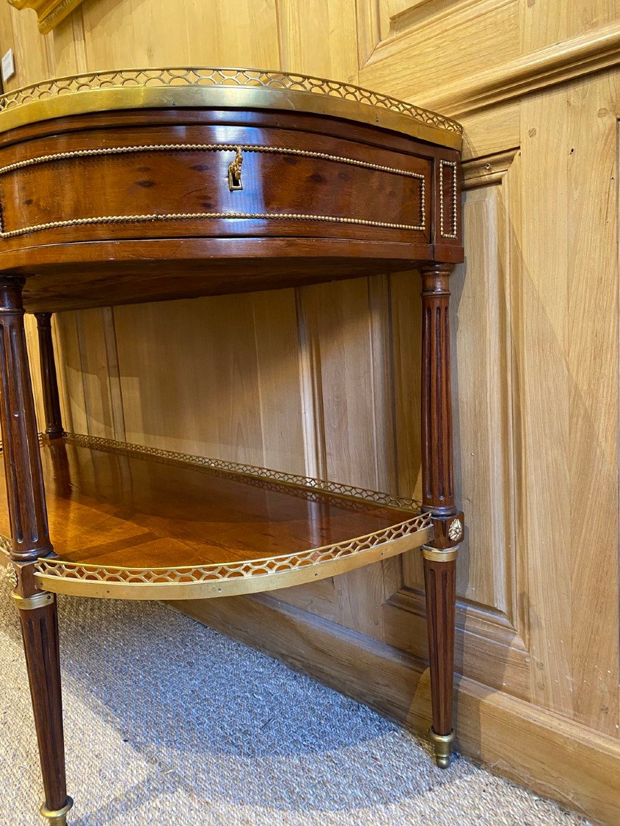 Long Console From The Louis XVI Period Stamped Louis Noël Malle-photo-3