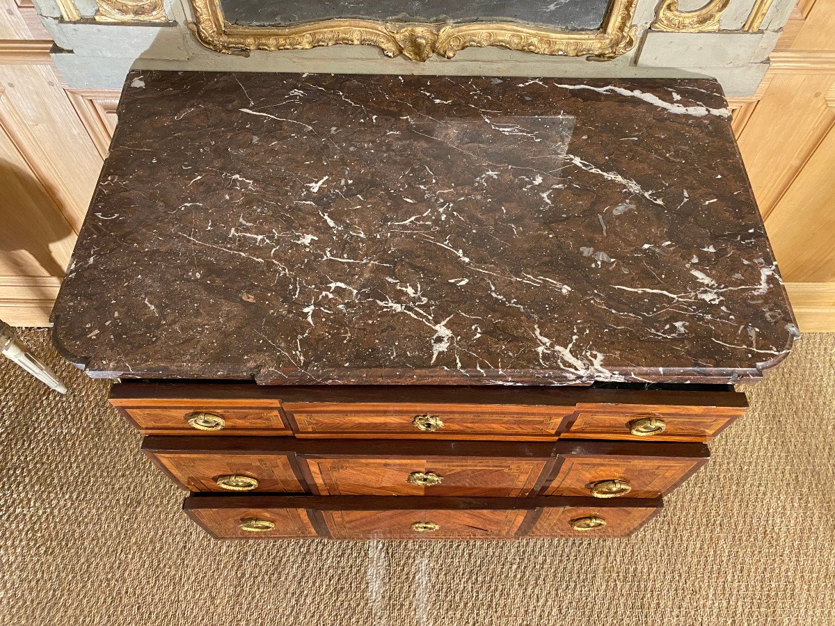 Elegant Transition Chest Of Drawers From The Louis XV - Louis XVI Periods-photo-3