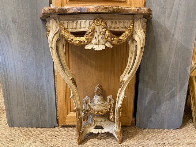 Console Table From The 18th Century, Transition From The Louis XV To Louis XVI Periods-photo-2