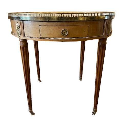 Grande table bouillotte d&rsquo;&eacute;poque Louis XVI , estampill&eacute;e F. Bury