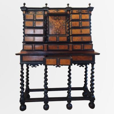 18th Century Blackened Wood Cabinet