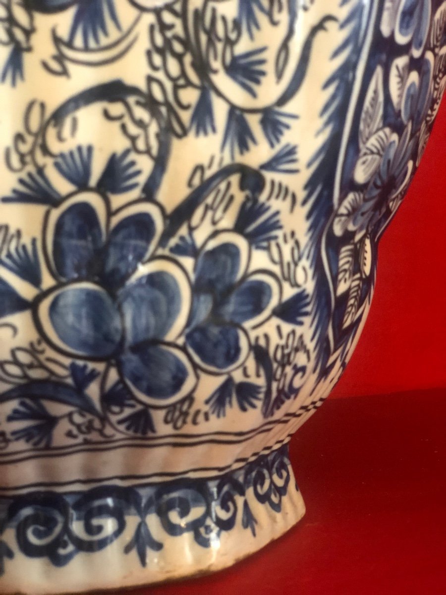 Large Delft Vase, 18th Century.-photo-5