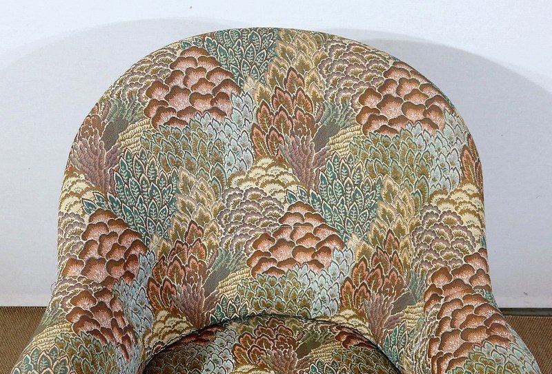 Crapaud Armchair, Louis-philippe Period - 2nd Half Of The Nineteenth-photo-4