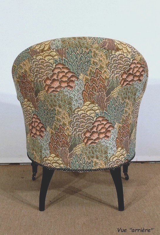 Crapaud Armchair, Louis-philippe Period - 2nd Half Of The Nineteenth-photo-7