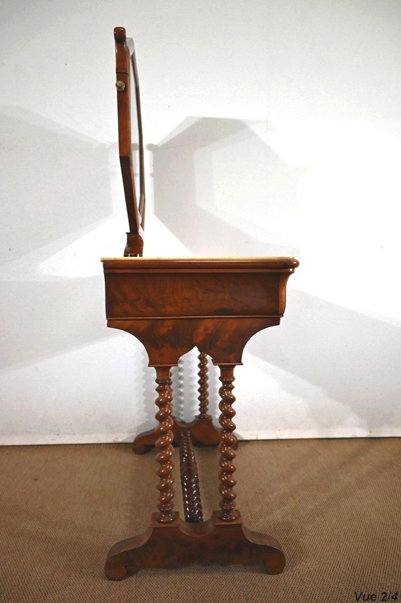 Small Mahogany Dressing Table, Louis-philippe Period - 1st Part Of The Nineteenth-photo-5