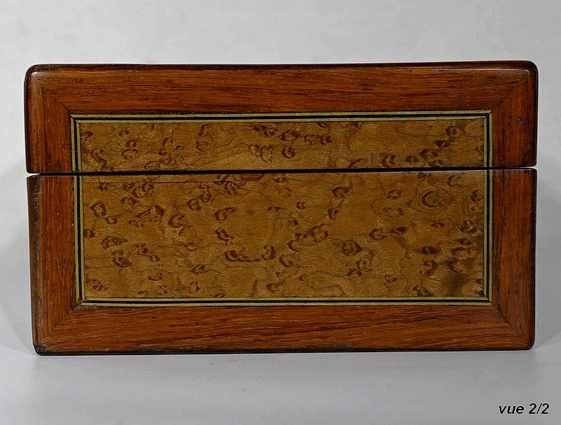 Box In Marquetry Of Various Woods - Early Twentieth-photo-5