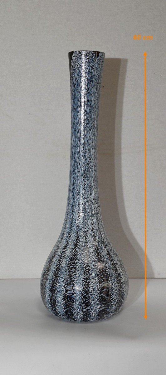 Jasper Vase In Glass, After The Clichy Crystal Factory - 1930-photo-6