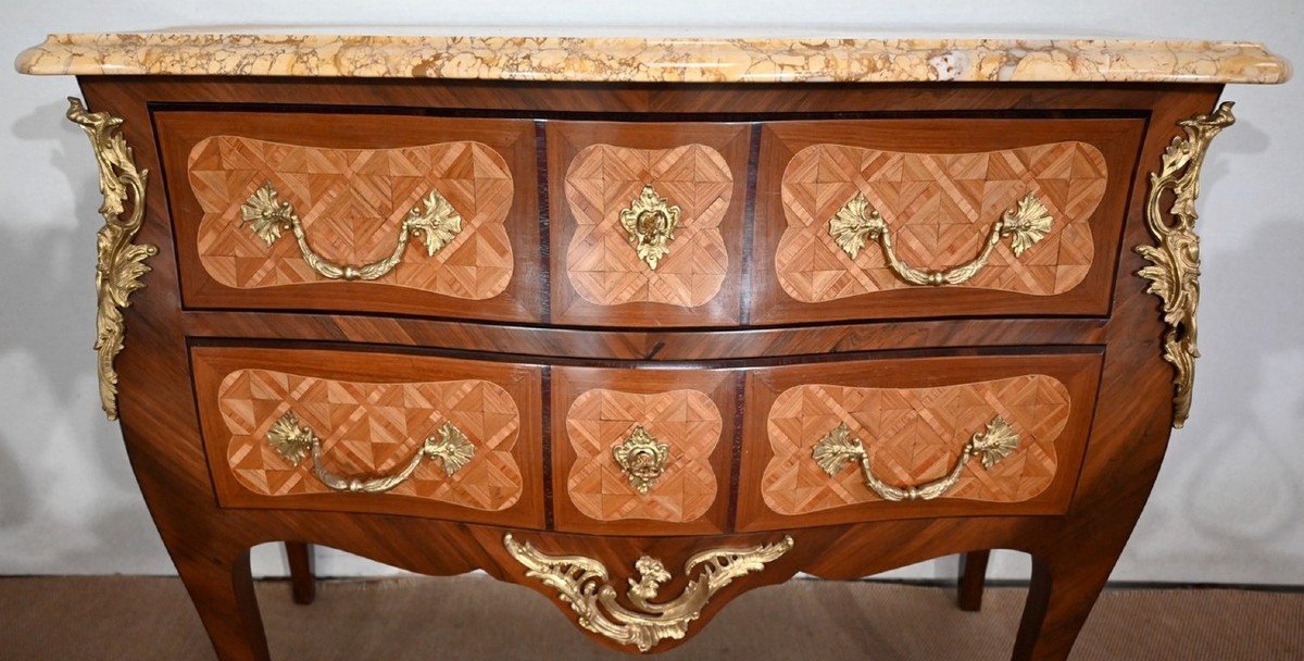 Commode Sauteuse, Style Transition Louis XIV / Louis XV – Fin XIXe-photo-3